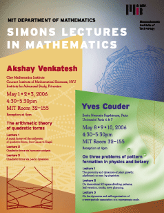 Simons Lecture Poster 2006