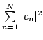 $ \sum\limits_{n=1}^N\vert c_n\vert^2$
