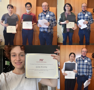 Teaching and Learning Award winners with Steven Johnson