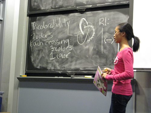 student and blackboard