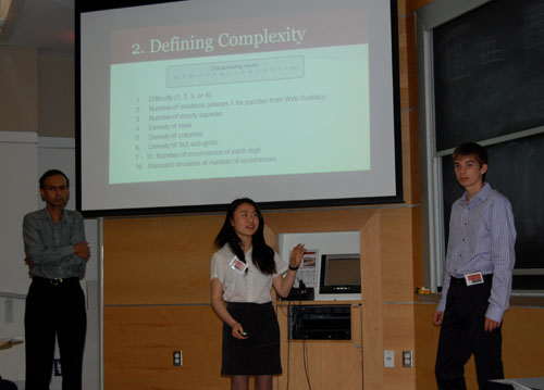 Prof. Srini Devadas and PRIMES students Amy Chou and Justin Kaashoek
