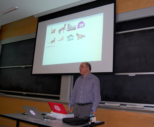 Dr. Stephen Wolfram is 
            investigation the distribution of color in cats
