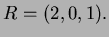 $ R=(2,0,1).$