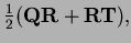 $ \frac12({\bf QR}+{\bf RT}),$