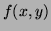 $ f(x,y)$