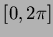 $ [0,2\pi]$