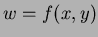 $w=f(x,y)$