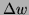 $ \Delta w$