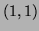 $ (1,1)$