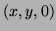$ (x,y,0)$