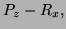 $ P_z-R_x,$