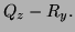 $ Q_z-R_y.$