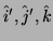 $ \hat i',\hat j',\hat k$
