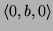 $ \langle 0,b,0\rangle$