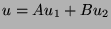 $u=Au_1 + Bu_2$