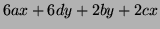 $ 6ax+6dy+2by+2cx$