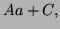 $ Aa+C,$