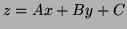 $ z=Ax+By+C$