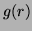 $ g(r)$