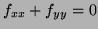 $\displaystyle f_{xx} + f_{yy} = 0
$