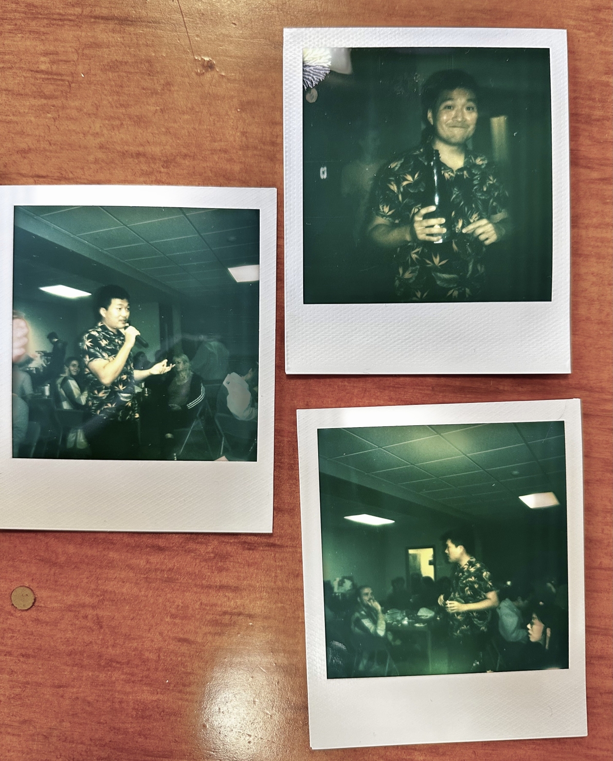 Photo of wine polaroids